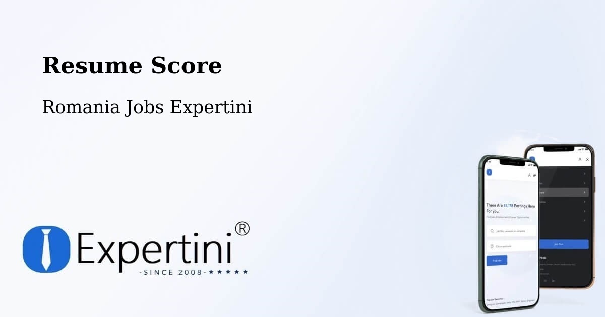 Resume Score & Job Description Match Tool – Repedea - Romania Jobs Expertini